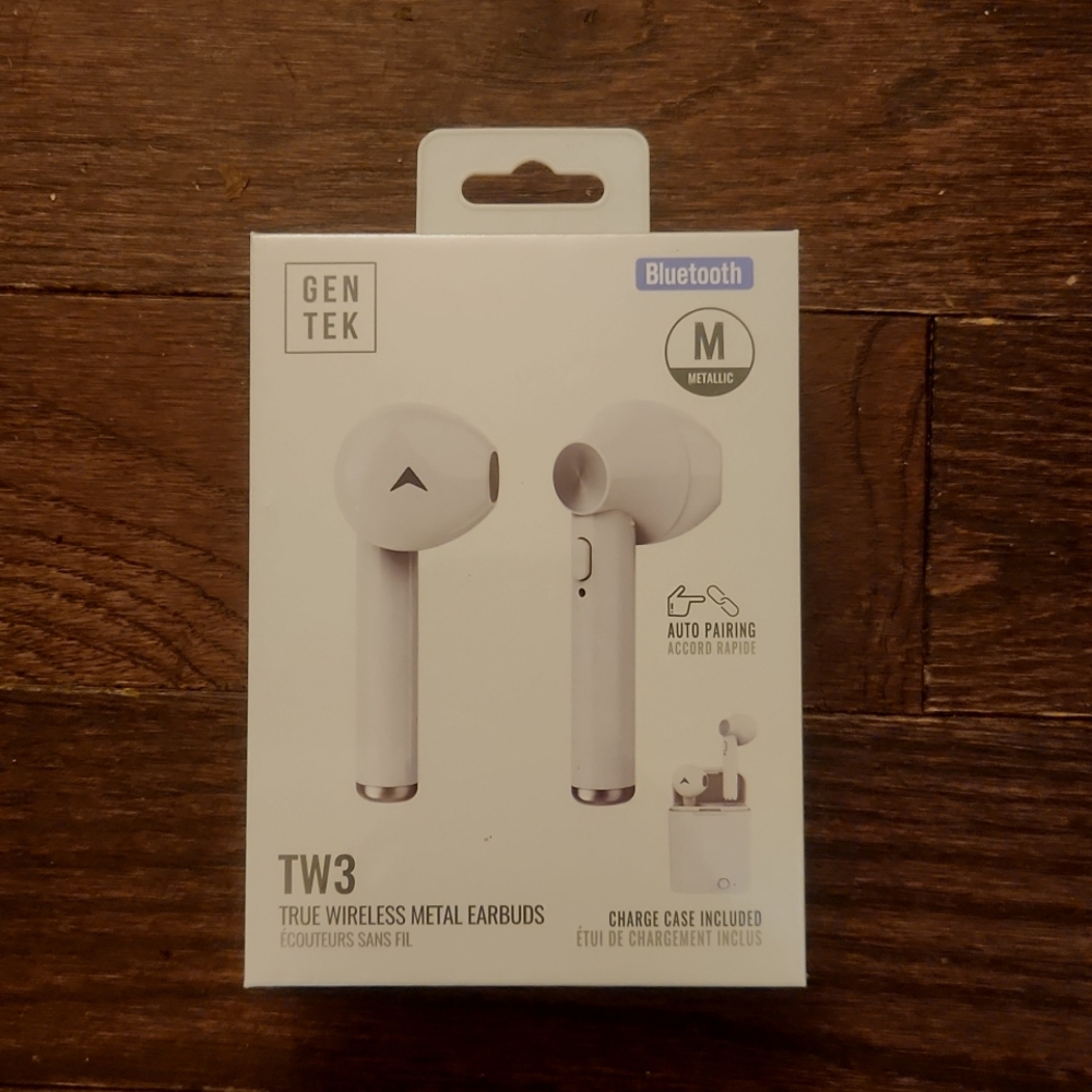 Gentek wireless earbuds with charge case